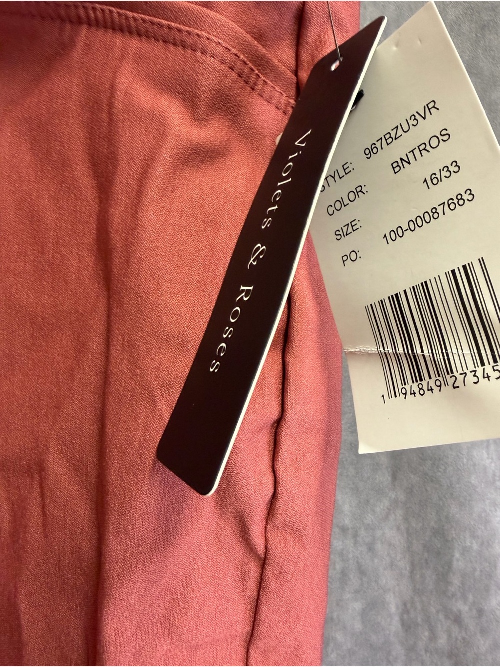 Women's Rust Tailored Straight-Leg Trousers - Picture 3 of 6